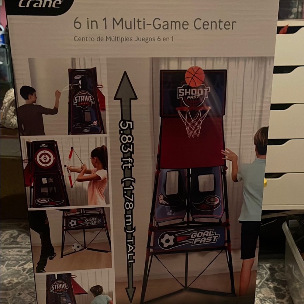 6-in-1 Multi-Game Center - Red